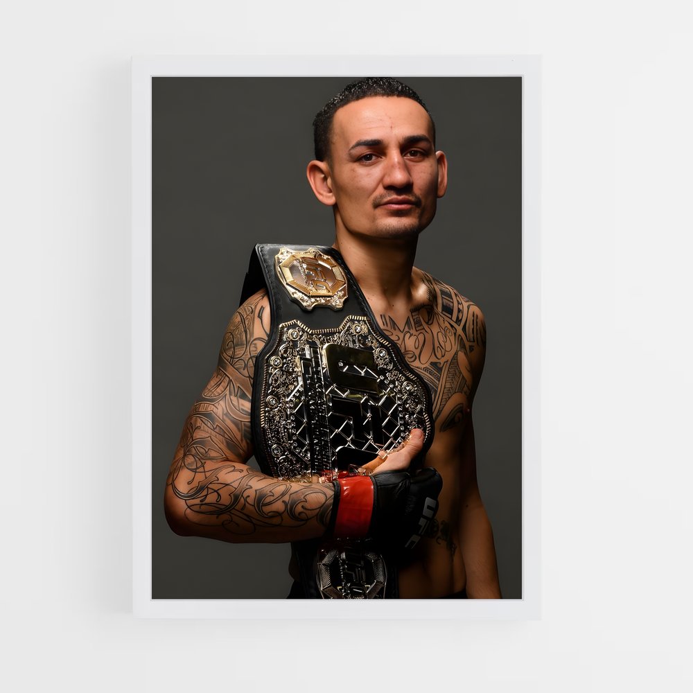 Poster Max de holloway – affiche MMA (vue 3)